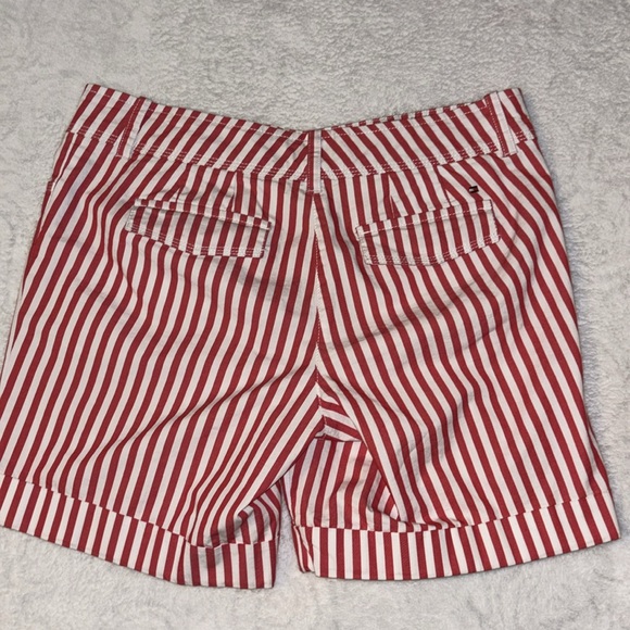 Tommy Hilfiger red and white striped shorts. Size 8. - Picture 7 of 10